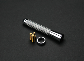 シルバーカーボン製ショートアンテナ 79mm トヨタ SAI